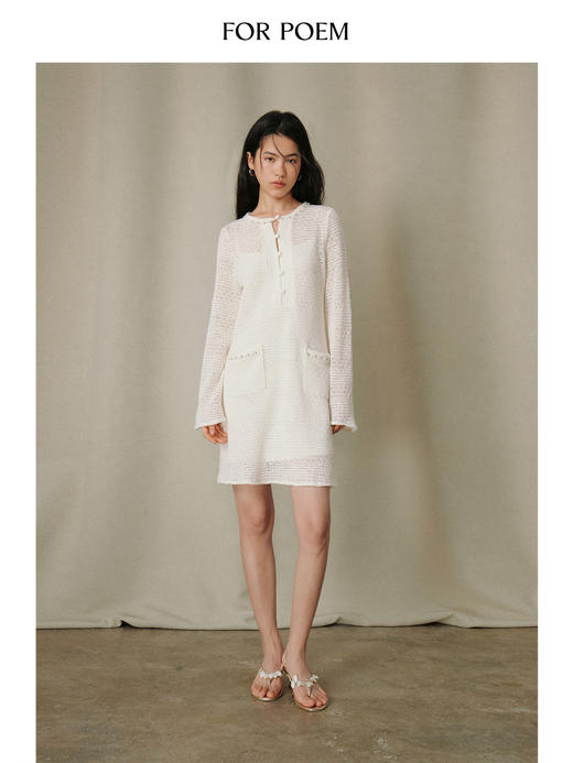 ForPoem 26/SS 原创设计钩针度假连衣裙 商品图1