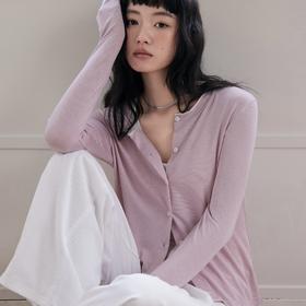 KEMU壳木天丝羊毛醋酸款开衫 天丝醋酸羊毛混纺细软爽滑 穿法随意切换 春夏防晒/秋冬打底叠穿 遮肉显瘦百搭不挑人