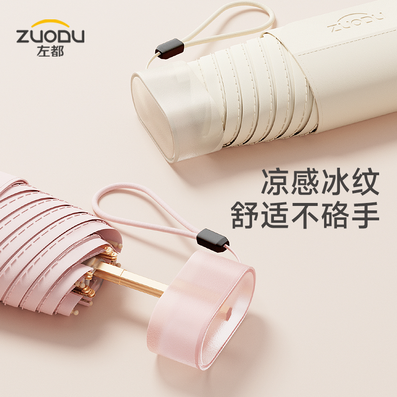 左都透明手柄扁伞