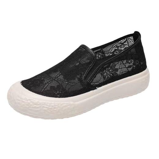 渔夫鞋女夏季蕾丝网面鞋休闲透气镂空网鞋厚底单鞋镂空网面★娃娃优选 商品图4