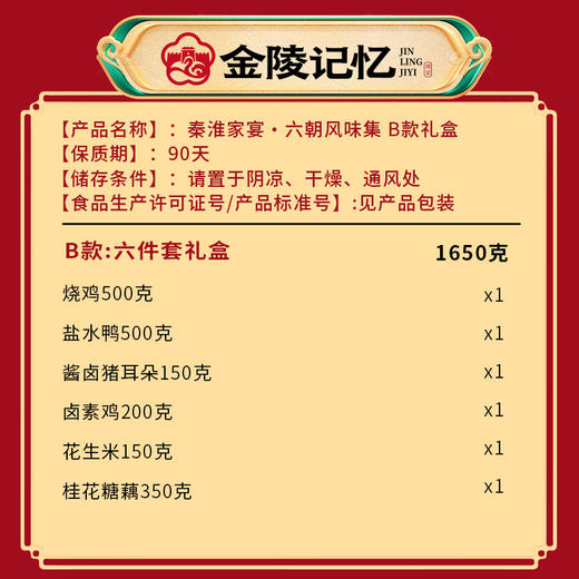 金陵记忆【秦淮家宴·六朝风味集】 商品图7