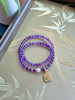 天然紫水晶珍珠双层设计手链 | 能量数字“万能”吊坠牌 商品缩略图7