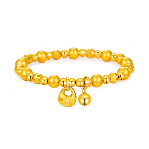 周六福碎碎冰纳福足银999手串★ 商品图0