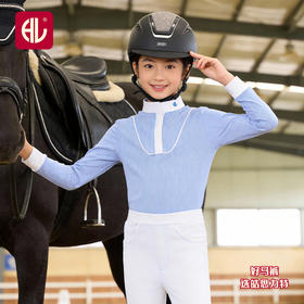 儿童蓝白条长袖T恤-13634