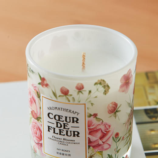 芳心悦宜得利家居 香薰蜡烛杯蜡摆件香氛蜡烛 花绘系列 商品图4
