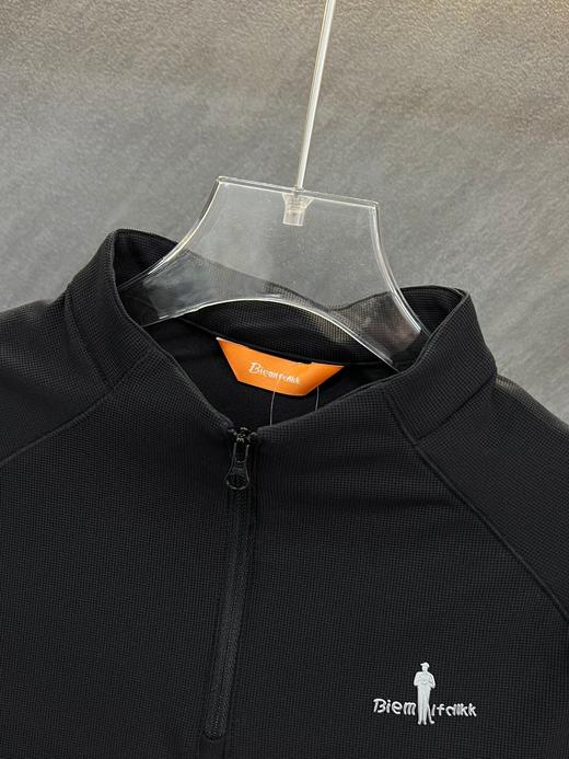 点此购买 比音勒芬女款半拉链立领加绒保暖打底衫 ss 338082 商品图8