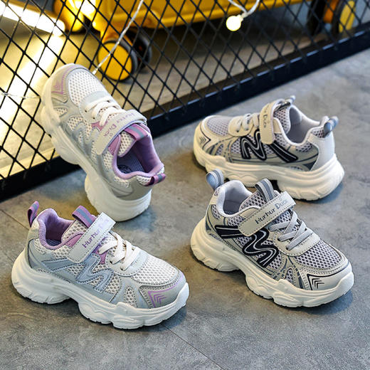 【小黄鸭】春夏季新款儿童老爹鞋男童女童运动鞋中大童亲子鞋潮酷大童鞋26-37 商品图11