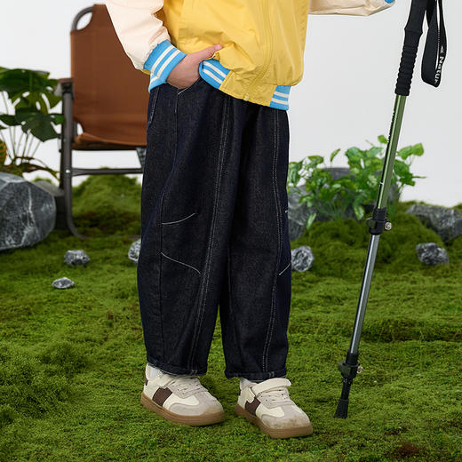 【牛仔长裤】棉花堂  牛仔长裤  活性染色  防褪色  耐磨  FD61107-1 商品图5