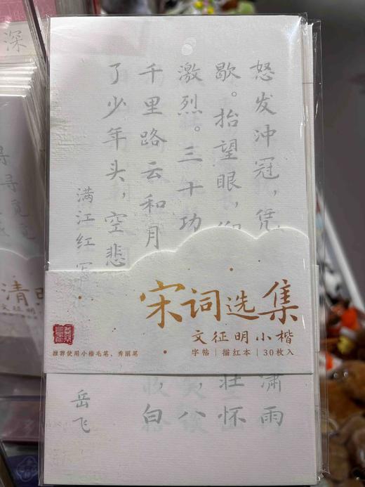 飞乐鸟*小楷书法字帖30张 宋词125*4*225mm 30张/袋 商品图0