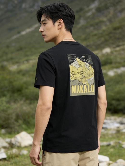 26新款，毒家！ 凯乐石马卡鲁峰印花短袖 户外机能T恤情侣款休闲圆领短袖  马卡鲁峰短袖 商品图5