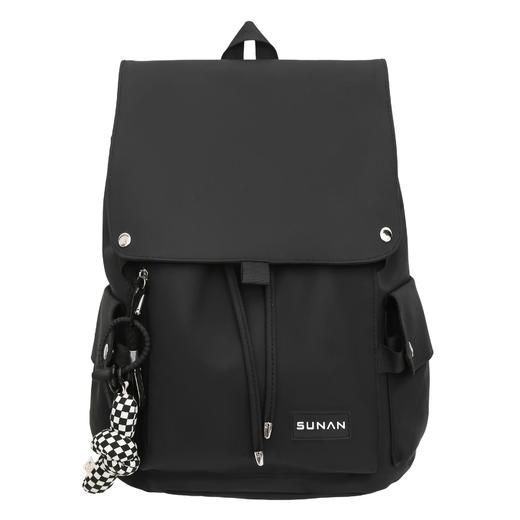 【开学季❗️潮牌大容量双肩】简约百搭包包，容量大实用性强，优质PU皮革制作，耐磨耐用，电脑包百搭背包轻便护脊双肩包L 商品图4