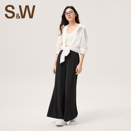 【SW速惟】高腰透气宽松显瘦薄休闲裤6245 商品图2