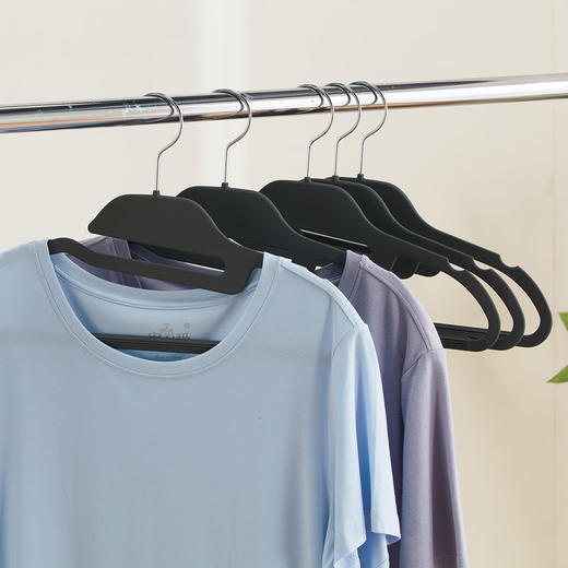 NITORI宜得利家居 洗晒晾晒衣架轻奢防滑护领衣架5P 商品图0