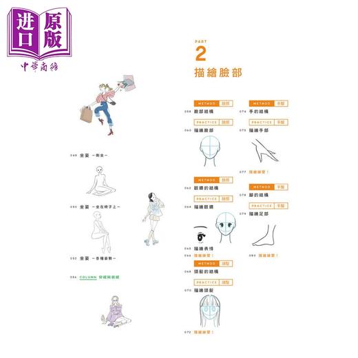 【中商原版】我的第一本插画风人物绘画课程：掌握角色造型 动态姿势与时尚穿搭 港台艺术原版 mashu 北星出版 商品图2