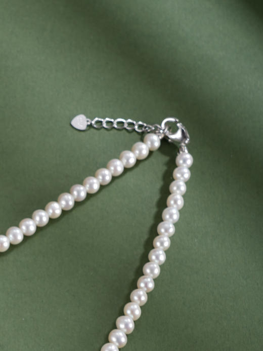 子佩集银S925珍珠惜王妃项链【ZXLY4.5-5MM】珠串2602 商品图7