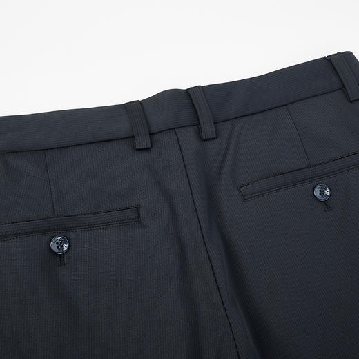 德鲨春季新款针织长裤男时尚深蓝色直筒裤子男装休闲裤 商品图4