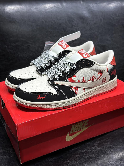 秋冬特惠💰430 Air Jordan 1 low 马年限定 乔一低帮倒钩板鞋 公司品质出货 商品图0