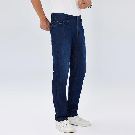 德鲨2025春夏新款牛仔裤男青年时尚直筒裤子男装休闲长裤 商品图2