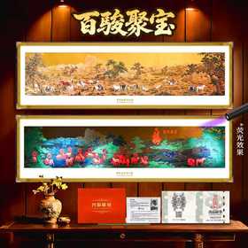 【中钱博】百骏聚宝钞艺挂画