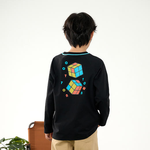 【棉感T桖】棉花堂针织长袖T恤10A抗菌  舒适防螨   吸湿透气  不易变型   FD61015 商品图7