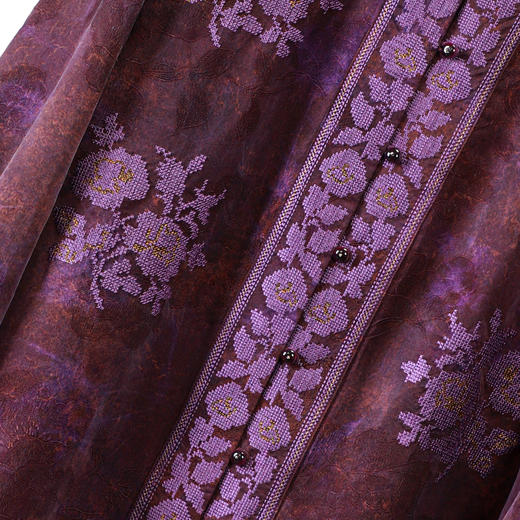 ³【南宋香云纱刺绣上衣】新中式立领百搭长袖上衣 61698 XN03-SD-NSSF 商品图2