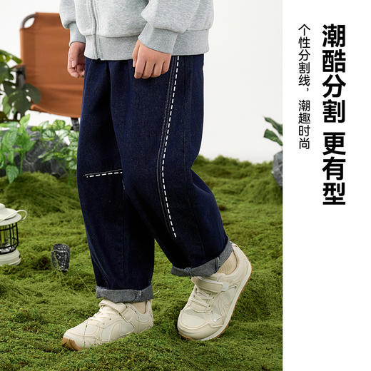 【户外牛仔裤】棉花堂 牛仔长裤  活性染色  防褪色  耐磨  有型 FD61113-1 商品图3