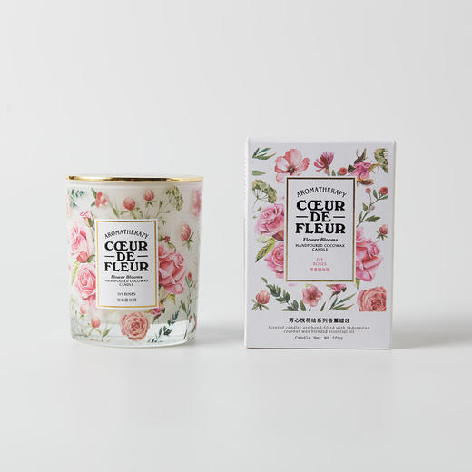芳心悦宜得利家居 香薰蜡烛杯蜡摆件香氛蜡烛 花绘系列 商品图1