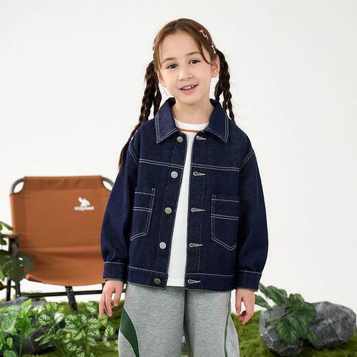 【防褪色牛仔 外套】棉花堂牛仔外套  活性染色   耐磨耐穿  有型时尚 FD61066 商品图5