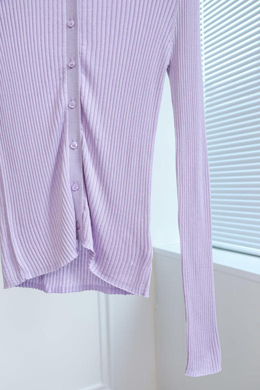 轻氧衫|法式修身翻领针织衫 商品图5