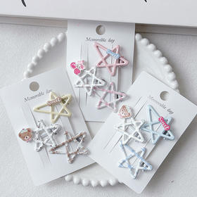 星星珠光组合夹组合发夹（3个）-纪念日百货门店同款169099034