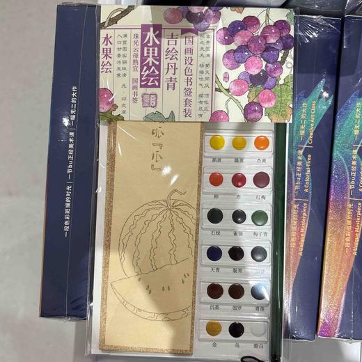 飞乐鸟*CPG06-SQ-SGH吉绘丹青·国画设色书签套装 水果绘 商品图0