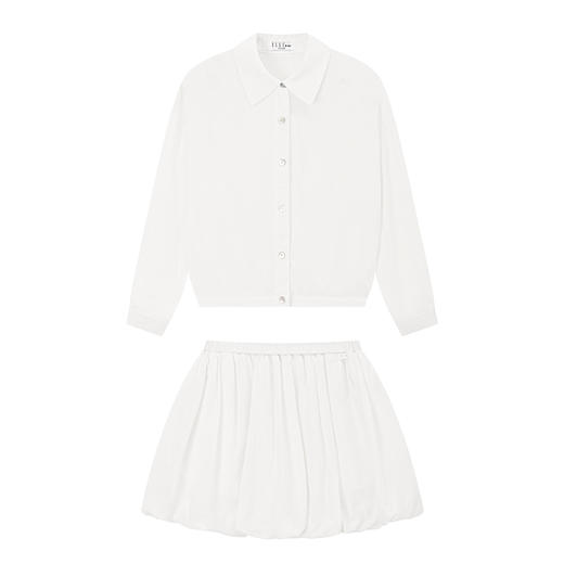 💕春3童装莱赛尔亚麻法式收腰长袖衬衫/花苞裤半身裙 商品图4