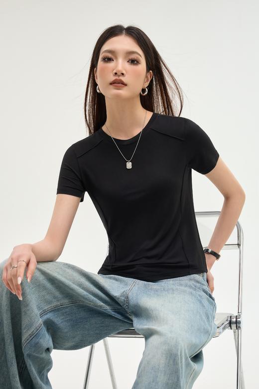 热卖中！！2026春夏新款正肩t恤女7A抗菌防蚊 敏感肌透气显瘦短袖打底衫 有效除臭T恤 内搭衣服上衣女 商品图4