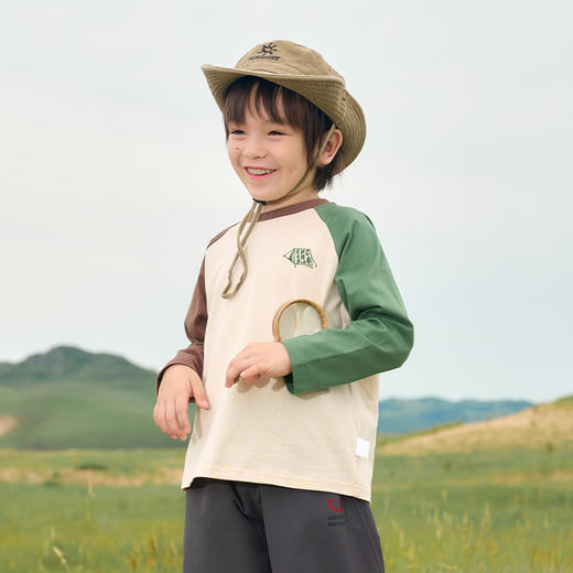 【100%棉 撞色长袖T恤 】棉花堂针织长袖T恤 7A抗菌  舒适防螨   微弹舒适  不易起球  FA52011YX 商品图6