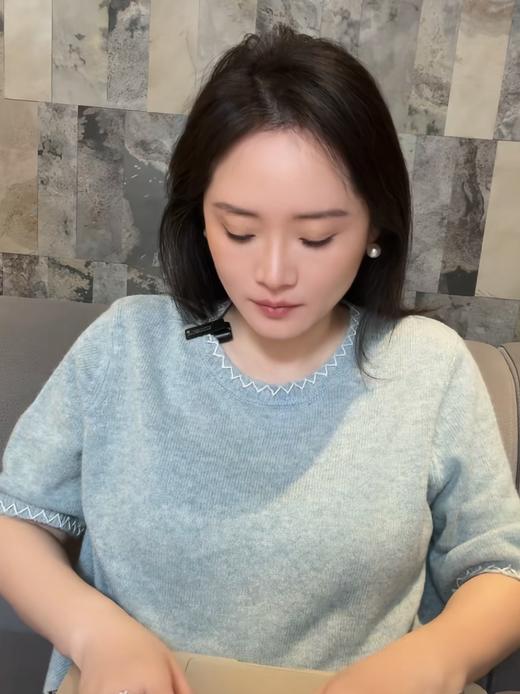 【咕咕同款】PALUOPO/PL短袖圆领女衫100%山羊绒ET23907R/约重143g帕罗 商品图2