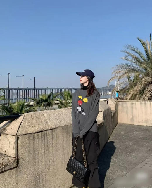 Chanel CF jumbo 黑金 荔枝纹牛皮 单肩包 商品图2