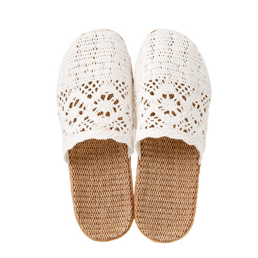 NITORI宜得利家居  室内日式女士拖鞋满头编织麻底居家拖鞋 IV 商品图1