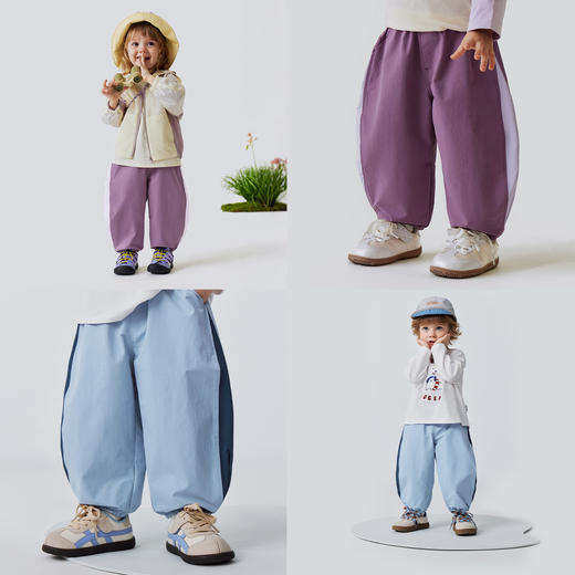 迷你巴拉巴拉男女童宝宝长裤春新款柔软舒适三防易打理户外风裤子 商品图4