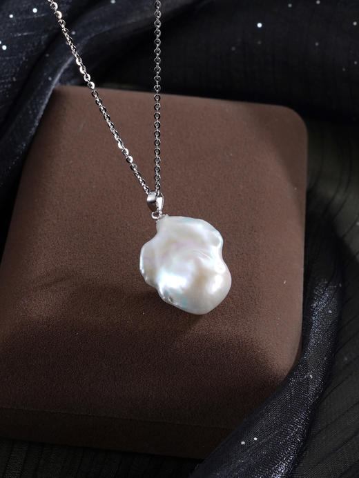 子佩集【月影流辉‌】银S925珍珠惜王妃套链项链【ZZXL045】巴洛克2602 商品图3