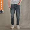 DRONKOO 2026 正常腰表袋右后袋竖长条绣线压胶中厚牛仔长裤 商品缩略图0