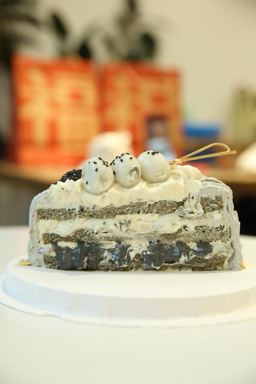 团团圆圆（黑芝麻米麻薯花生奶油蛋糕） 商品图2