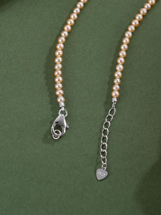 子佩集银S925珍珠惜王妃项链【ZXLY3.5-4MM】珠串2602 商品图6