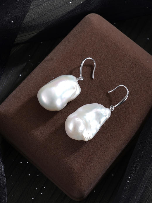 子佩集【时光涟漪‌】银S925珍珠惜王妃耳环【ZZEH001】巴洛克2602 商品图6