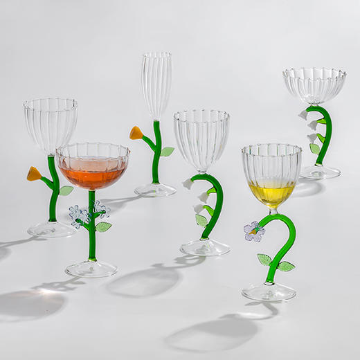 ichendorf  植物园系列意大利进口手工可爱立体花型耐热玻璃水杯 商品图4