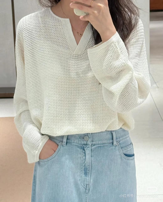 初九上新 开门红秒杀‼️小禾渠道圆正 女士宽松丝麻长袖上衣 商品图4