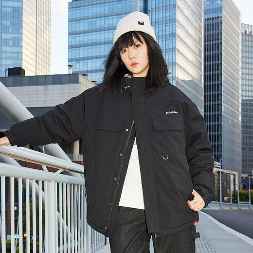 Dickies秋冬防风防泼水连帽羽绒服休闲宽松保暖外套男女情侣夹克DK0A87ZW 商品图2