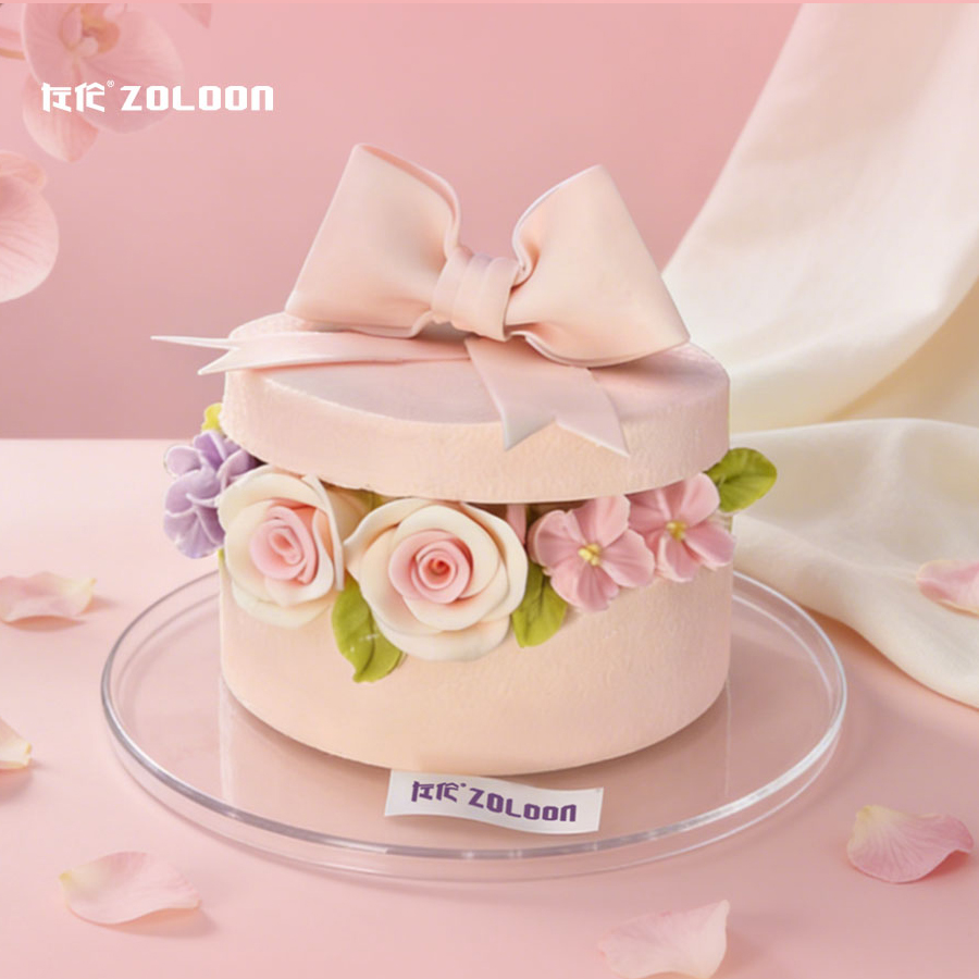 半糖｜花の礼（芭乐抹茶可莉卷）巧克力翻糖装饰