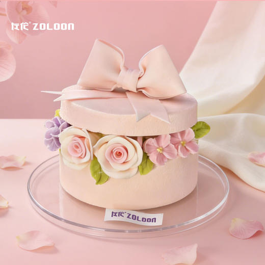 半糖｜花の礼（芭乐抹茶可莉卷）巧克力翻糖装饰 商品图0