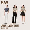 【SW速惟】 休闲复古女条纹修身显瘦时运动短袖 4236 商品缩略图4