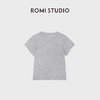 ROMI STUDIO“松弛纽约”桑蚕丝灵地思羊毛混纺短袖T恤 RW25RSY0007 商品缩略图5